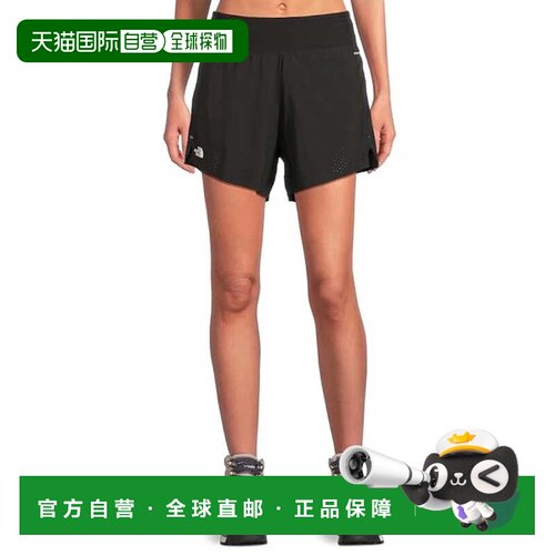 自营The North Face Summit Pacesetter短裤女式黑色运动服GBO327