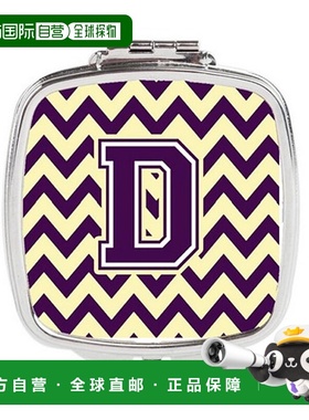 自营 Carolines Treasures CJ1058-DSCM 字母 D 雪佛龙紫色正品