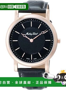 自营Mathey Tissot Men's City Black Round 42mm - black 美国奥