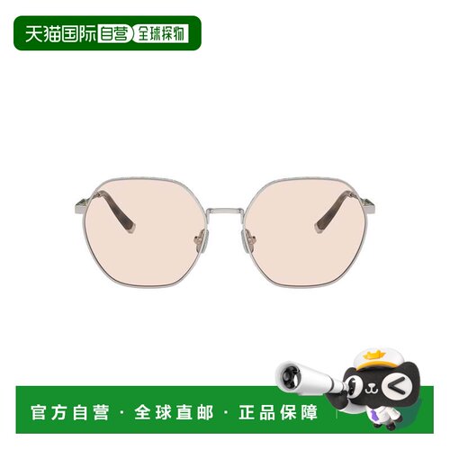 自营brunello cucinelli粉红色0bc1001t钛大几何太阳镜-中性色 美