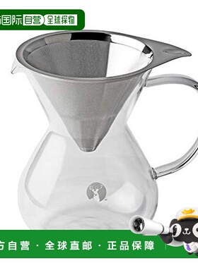 自营 Pearl Metal珍珠金属 咖啡壶/滤器套装800ml黑UW-3514