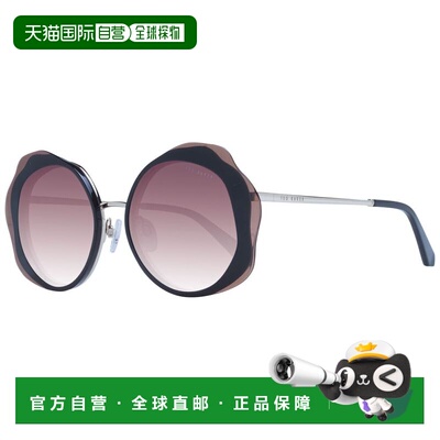 自营Ted Baker Acetate Women's Sunglasses - black 美国奥莱直