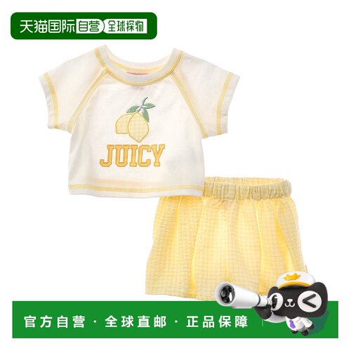 自营Juicy Couture 2pc Short & Top Set - yellow 美国奥莱直发