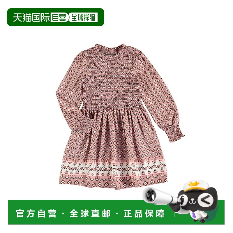 自营mayoral女孩Nina连衣裙粉红色 美国奥莱直发