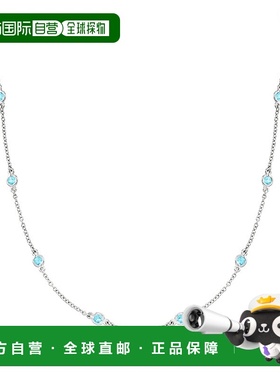 自营Ross-Simons 925 纯银包边镶嵌瑞士蓝色托帕石站形项链 - 20