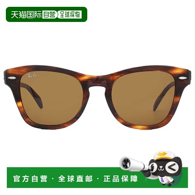 自营ray-banRay Ban Brown Square Unisex Sunglasses RB0707S 95