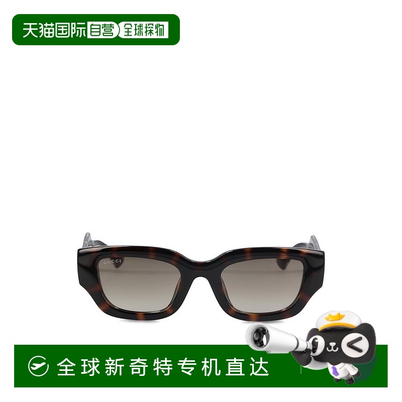 1h可退 香港直邮潮奢 Gucci 古驰 女士 长方形框太阳镜 778259J16