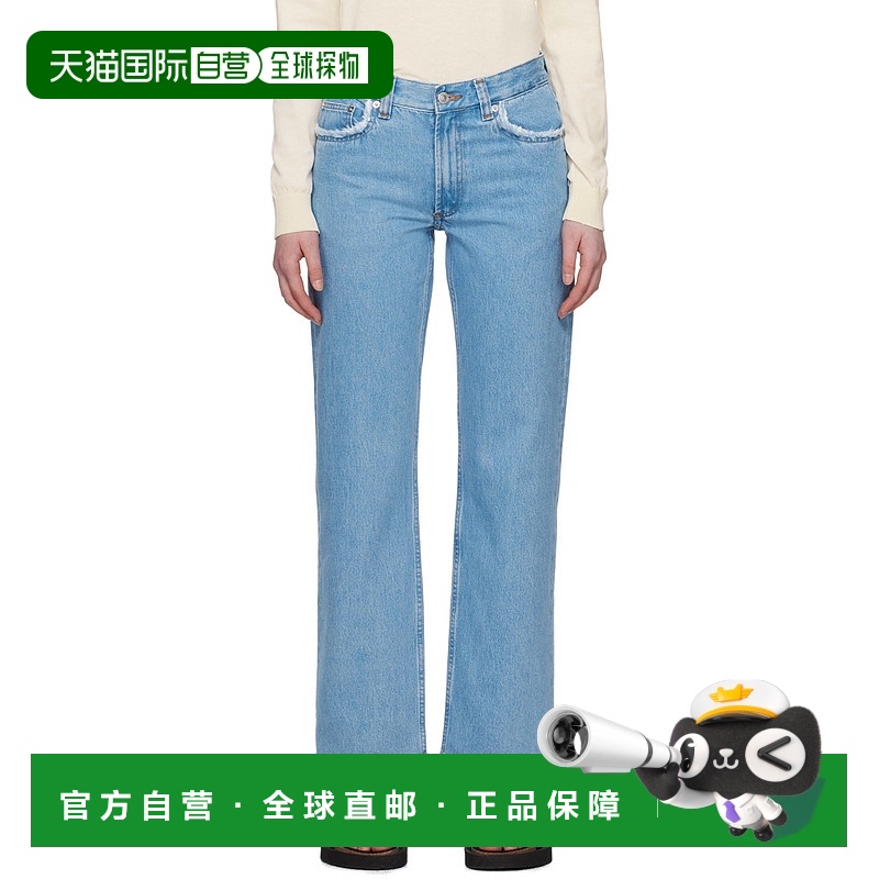 1h可退 香港直邮潮奢 A.P.C. 女士 蓝色 F 牛仔裤 COGXLF09210