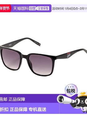 自营 Fila中性款54毫米黑色太阳镜-黑色 美国奥莱直发