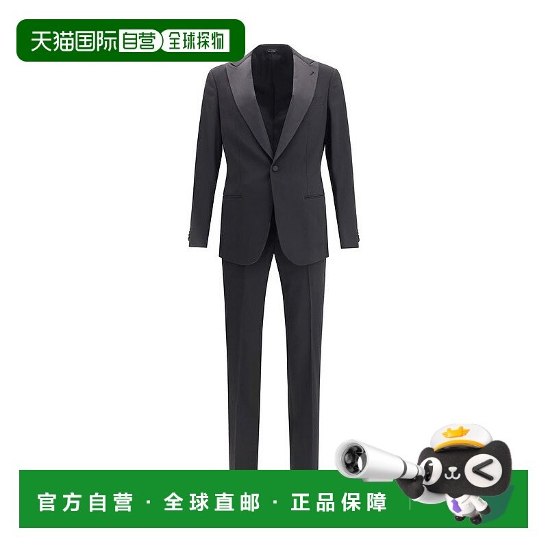 自营Giorgio Armani羊毛男式服装-黑色 美国奥莱直发西装,男装,西服,淘宝优惠券,粉丝福利购,淘宝优惠卷