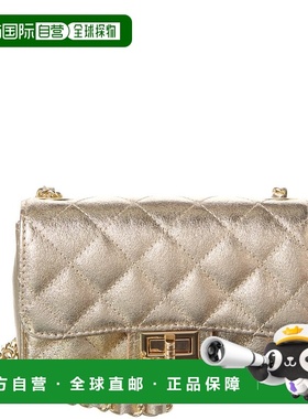 自营Persaman New York Jennie Metallic Quilted Leather Crossb