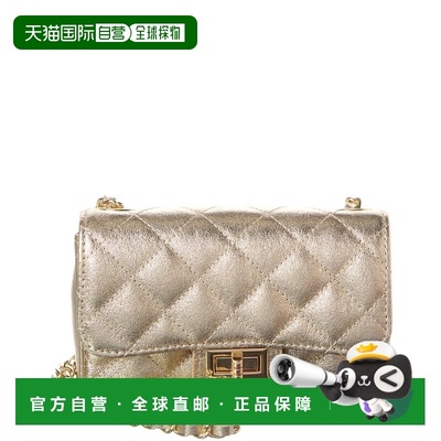 自营Persaman New York Jennie Metallic Quilted Leather Crossb