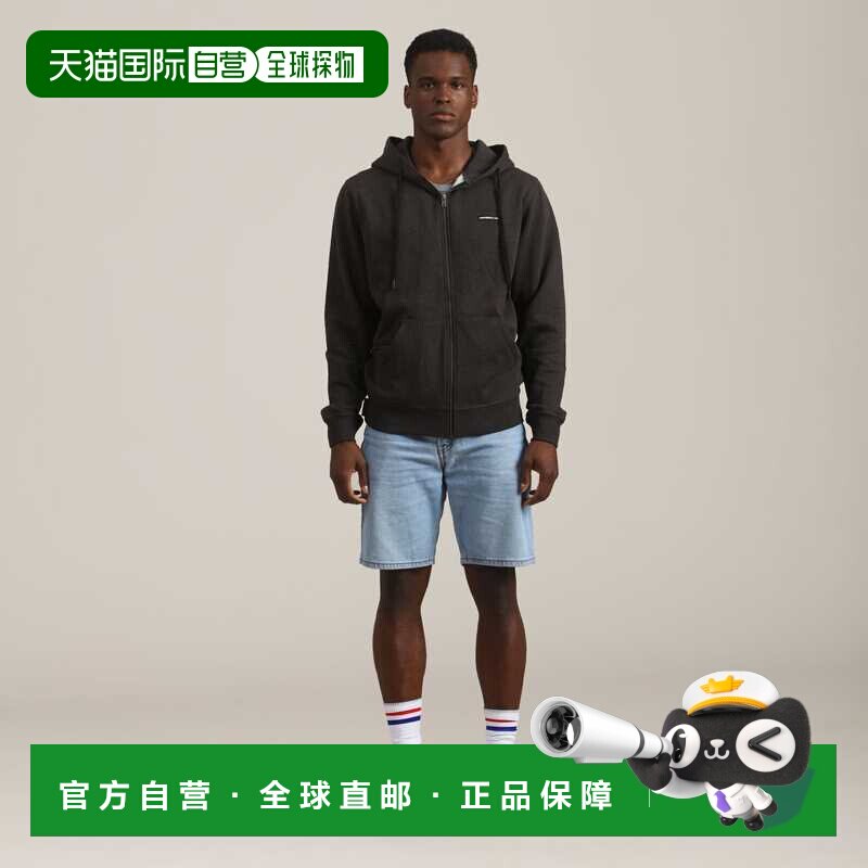 自营members only男士布鲁克林拉链连帽衫 - 炭灰色 美国奥莱直发