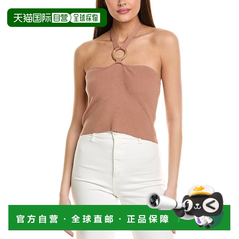 自营525 America Selena Halter Top - brown 美国奥莱直发