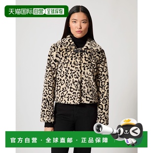 自营adrienne landauSnow Leopard Faux Fur Jacket - snow leopa