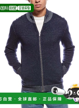 自营Theory Wilfred Wool & Cashmere-Blend Cardigan - blue 美