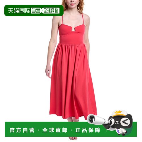 自营susana monaco Angled Wire String Maxi Dress - pink 美国