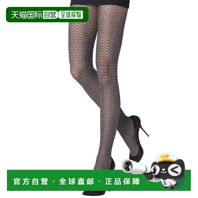 自营Emilio Cavallini金属化蜂箱紧身-黑色连裤袜 直发美国奥莱