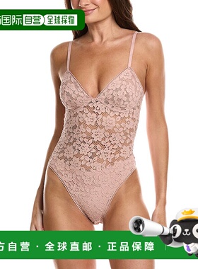 自营Wolford Bold Lace Bodysuit - pink 美国奥莱直发性感连体衣
