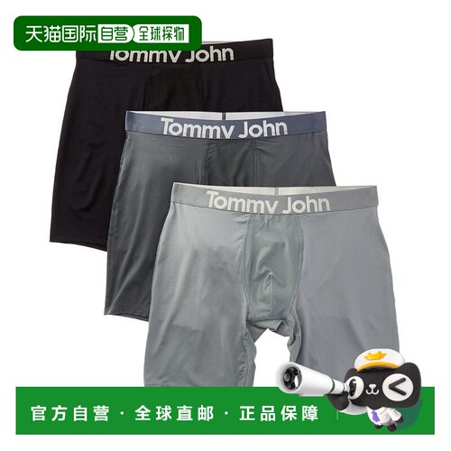 自营Tommy John 3套360 Sport Micro 8in Boxer Brief-黑色 美国
