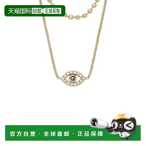 自营Fossil Women's Sutton Evil Eye Gold-Tone Stainless Steel