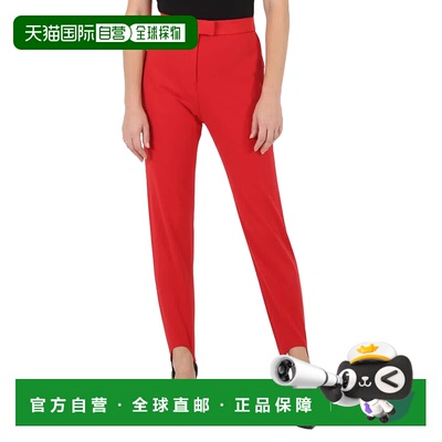 自营 Burberry女式高腰Jodhpur，亮红色-亮红色 美国奥莱直发