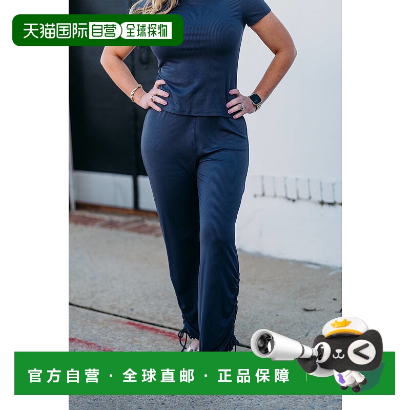 自营uggVyanna裤子罗纹针织在雷雨云-雷雨云 美国奥莱直发卫裤