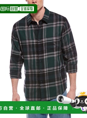 自营Vince Cambria Classic Fit Button-Down Shirt - green 美国