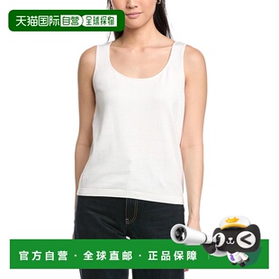 Neck 美国奥莱 自营St. Scoop Tank white Blend John Cashmere