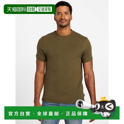 自营guessBruno Crewneck Tee - dusty sage 美国奥莱直发男装