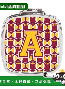 自营 Carolines Treasures CJ1081-ASCM 字母 A 足球栗色和正品