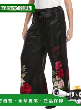 自营 Johnny Was Frankie简易丝绸混纺长裤-黑色 美国奥莱直发