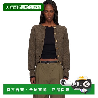 1h可退 香港直邮潮奢 Baserange 女士 棕色 Tier 开衫 PUTCMWWI25