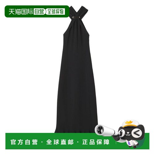 自营lanvinHalter Neck Midi Dress - black 美国奥莱直发