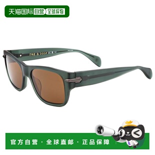 绿色 自营rag 55毫米绿色太阳镜 boneRag&Bone男士 美国奥莱直发