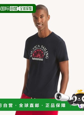 自营Nautica Mens Modern Maritime Graphic T-Shirt - navy 美国
