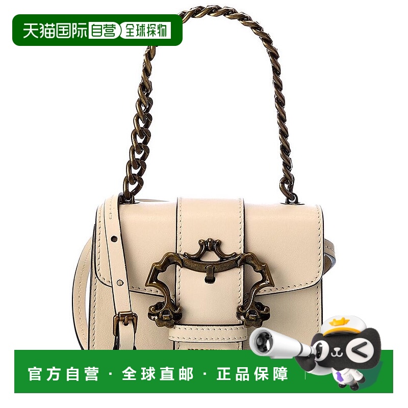 1h可退 【美国直邮】Moschino/奧莉佛女士单肩手提包真皮 时尚百