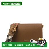 Check brown Canvas Leather 自营Burberry Bag Shoulder 美
