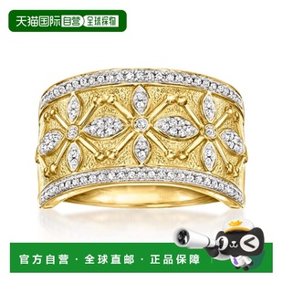 自营Ross-Simons Diamond Etruscan-Style Ring in 18kt Gold Ove