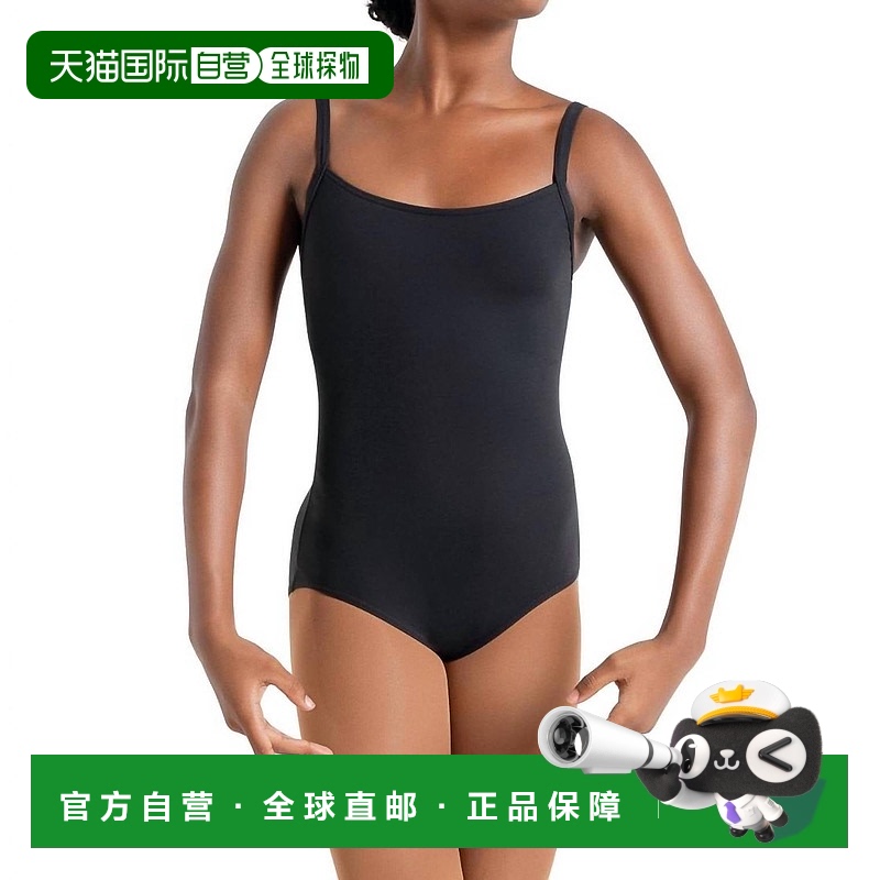 自营 capezioCamisole Leotard与Bratek在黑色-黑色 美国奥莱直发
