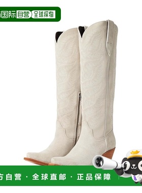 自营Women's Ariat Laramie 10061215 Oyster Suede X Toe Wester