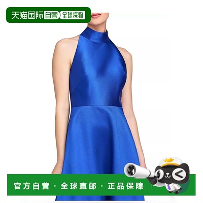 1h可退 【美国直邮】monique lhuillier 女士 连衣裙挂脖露背礼服