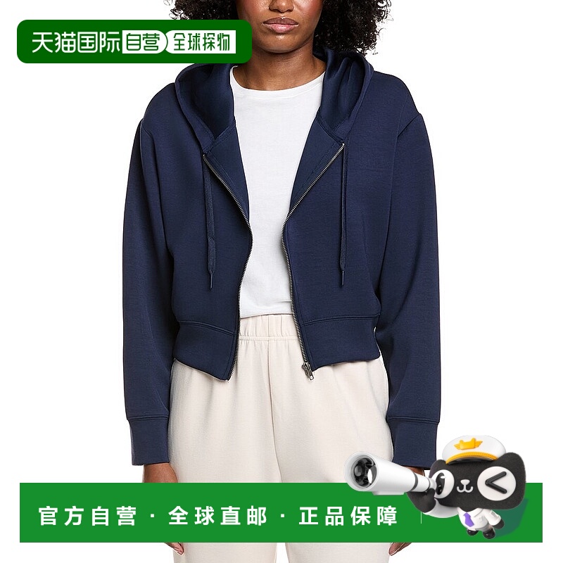 自营Vintage Havana Cloud Fleece Crop Zip-Up - blue 美国奥莱