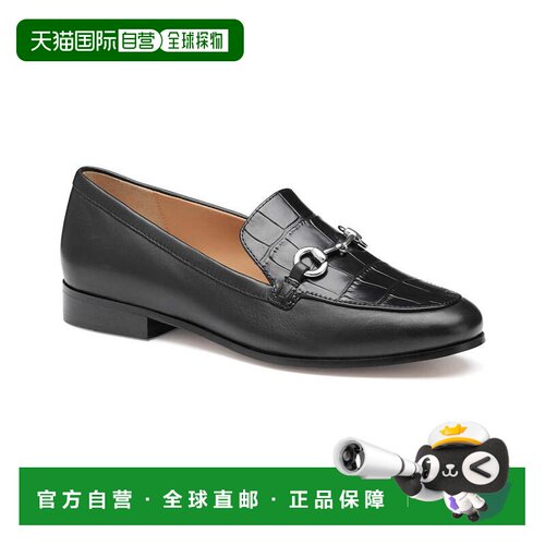 自营johnston & murphy约翰斯顿与墨菲阿利皮革乐福鞋-黑色 美国
