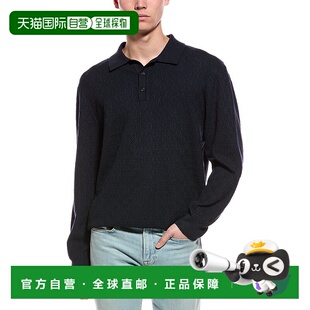 Basket Weave Polo 自营Slate blue Stone Sweater 美国奥莱