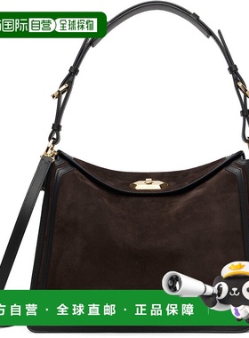 1h可退 香港直邮潮奢 Lanvin 朗雯 女士 棕色 Compagnon Asymmetr