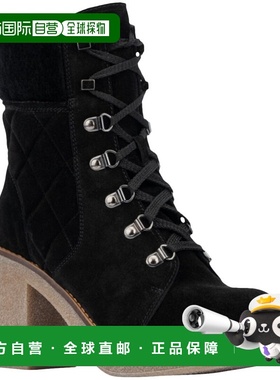 自营 Aquatalia Caprice 防风雨绒面靴 - 黑色 美国奥莱直发女靴