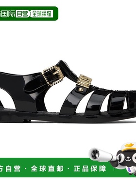 1h可退 香港直邮潮奢 Moschino 莫斯奇诺 女士 黑色 Jelly Letter