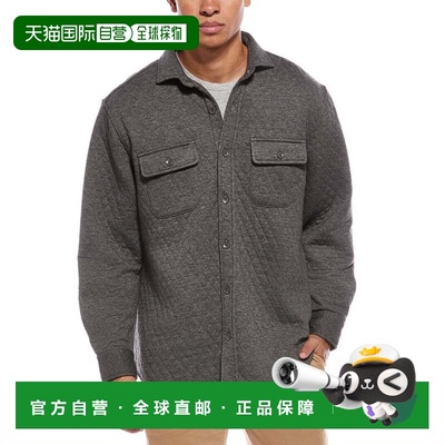 自营TailorByrd Quilted Sweater Shirt - gray 美国奥莱直发男装