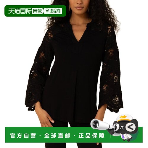 自营Hale Bob Cecelia Blouse - Black 上衣美国直发奥莱
